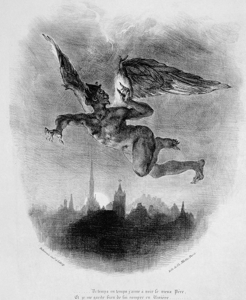 Prolog Im Himmel Faust Mephistopheles' Prolog im Himmel, aus Goethes Faust, 1828 (Illustration)